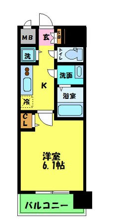 プレサンス松屋町ファステの物件間取画像